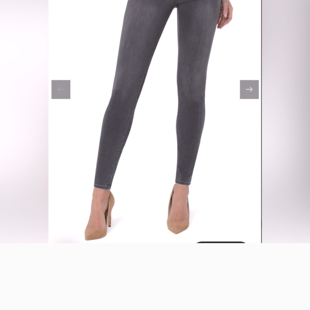 Liverpool Dark Gray Skinny Jeans Meteorite Wash